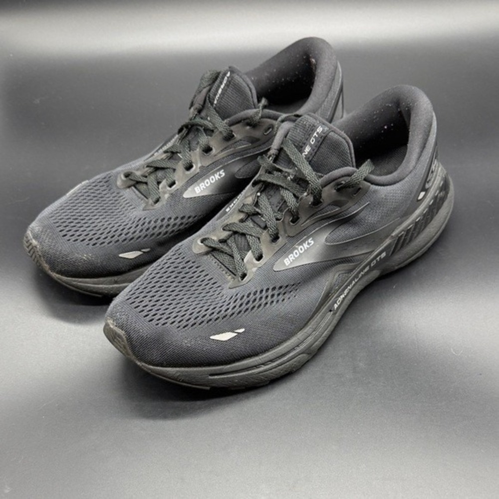 Brooks Adrenaline GTS 23 Womens Running Shoes Black Black Ebony 1203811B020, 10‎